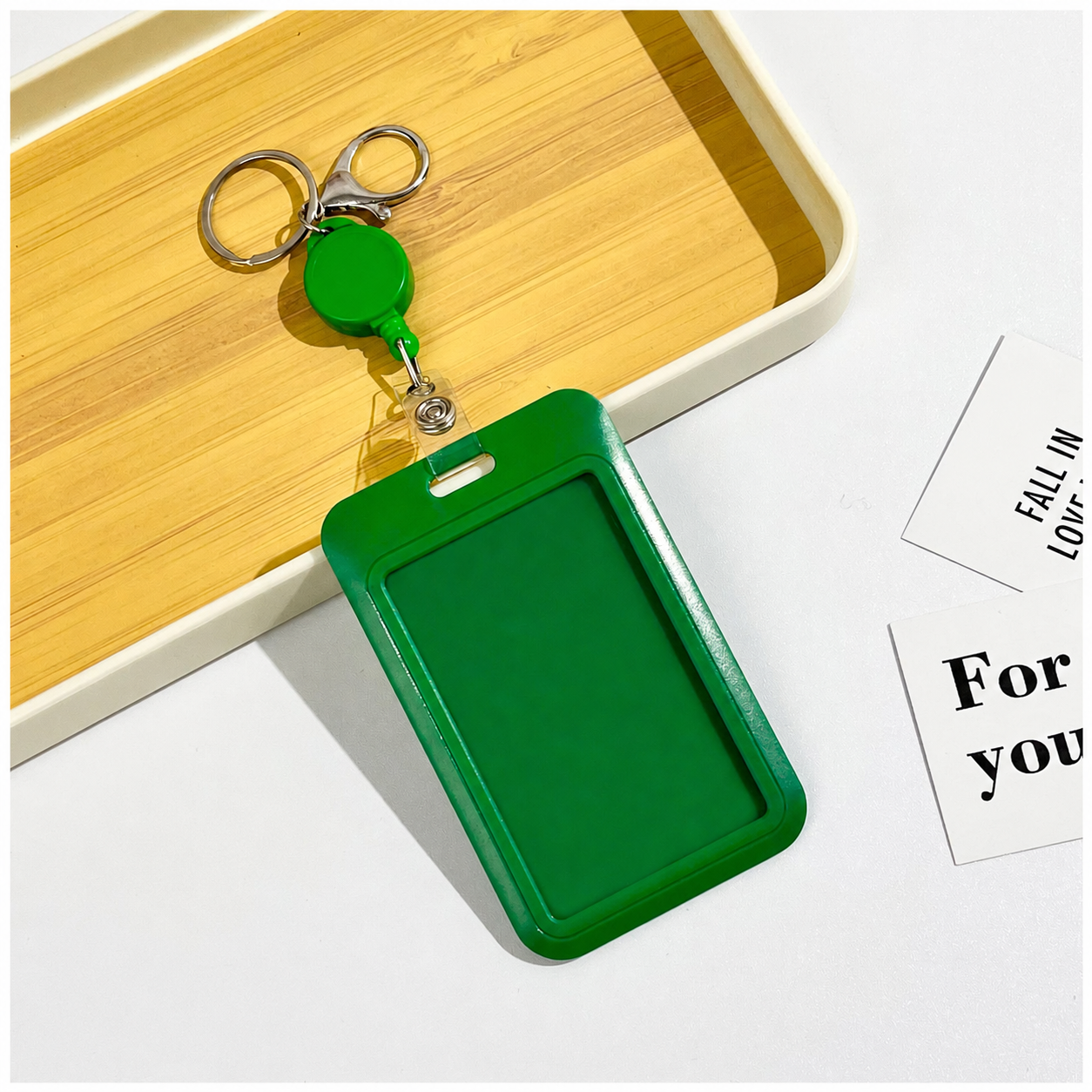 Porte-carte étudiant ZAC avec enrouleur rétractable et mousqueton
