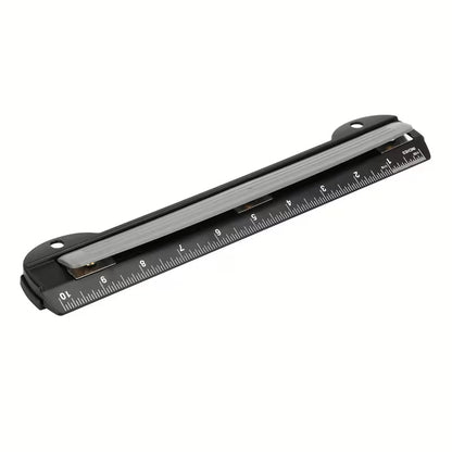 Perforatrice nomade pour classeur 3 trous - 2 en 1 perforeuse / règle