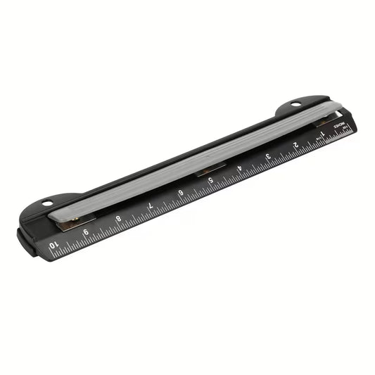 Perforatrice nomade pour classeur 3 trous - 2 en 1 perforeuse / règle