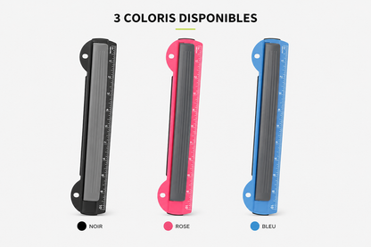 Perforatrice nomade pour classeur 3 trous - 2 en 1 perforeuse / règle