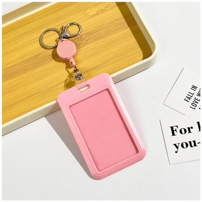 Porte-carte étudiant ZAC avec enrouleur rétractable et mousqueton