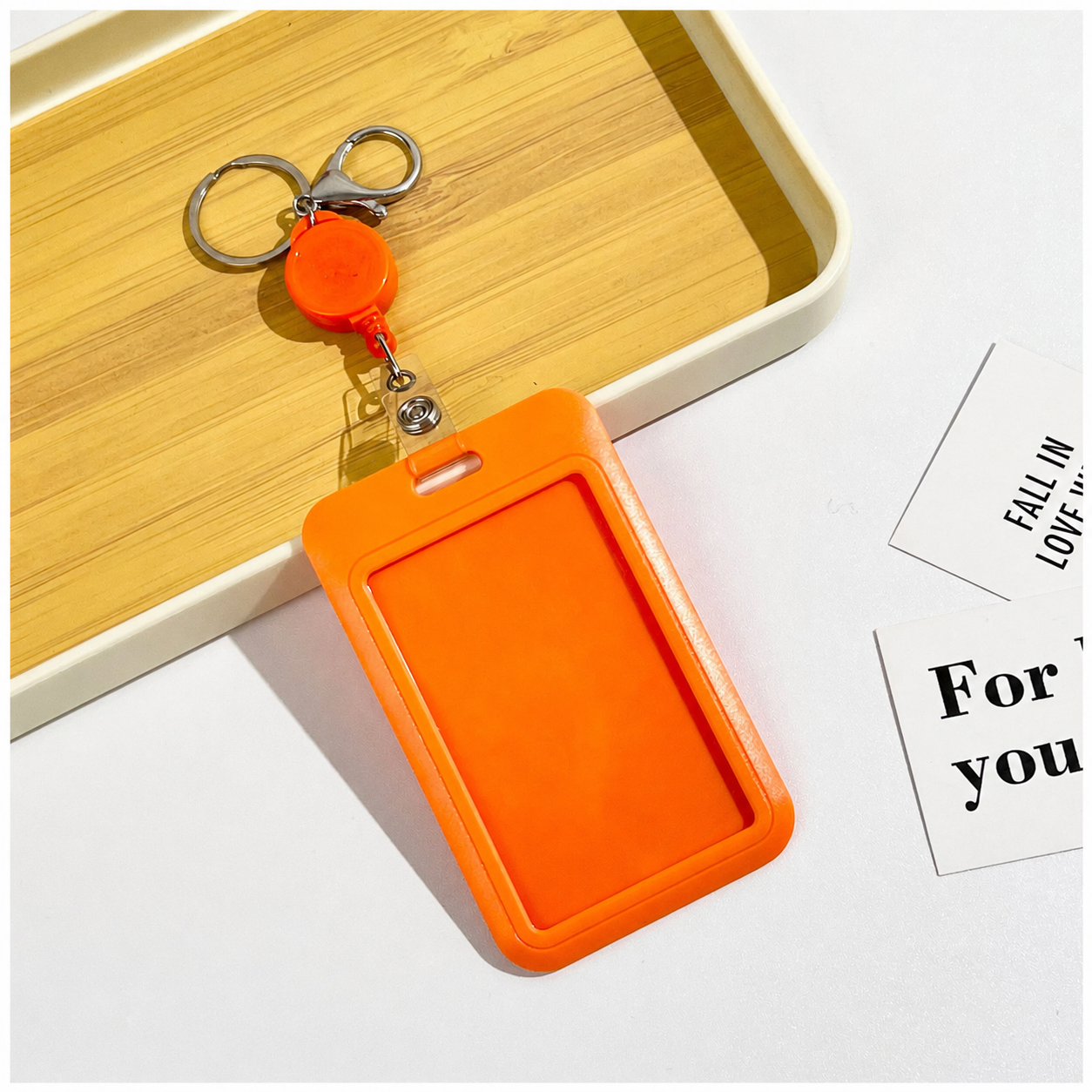 Porte-carte étudiant ZAC avec enrouleur rétractable et mousqueton