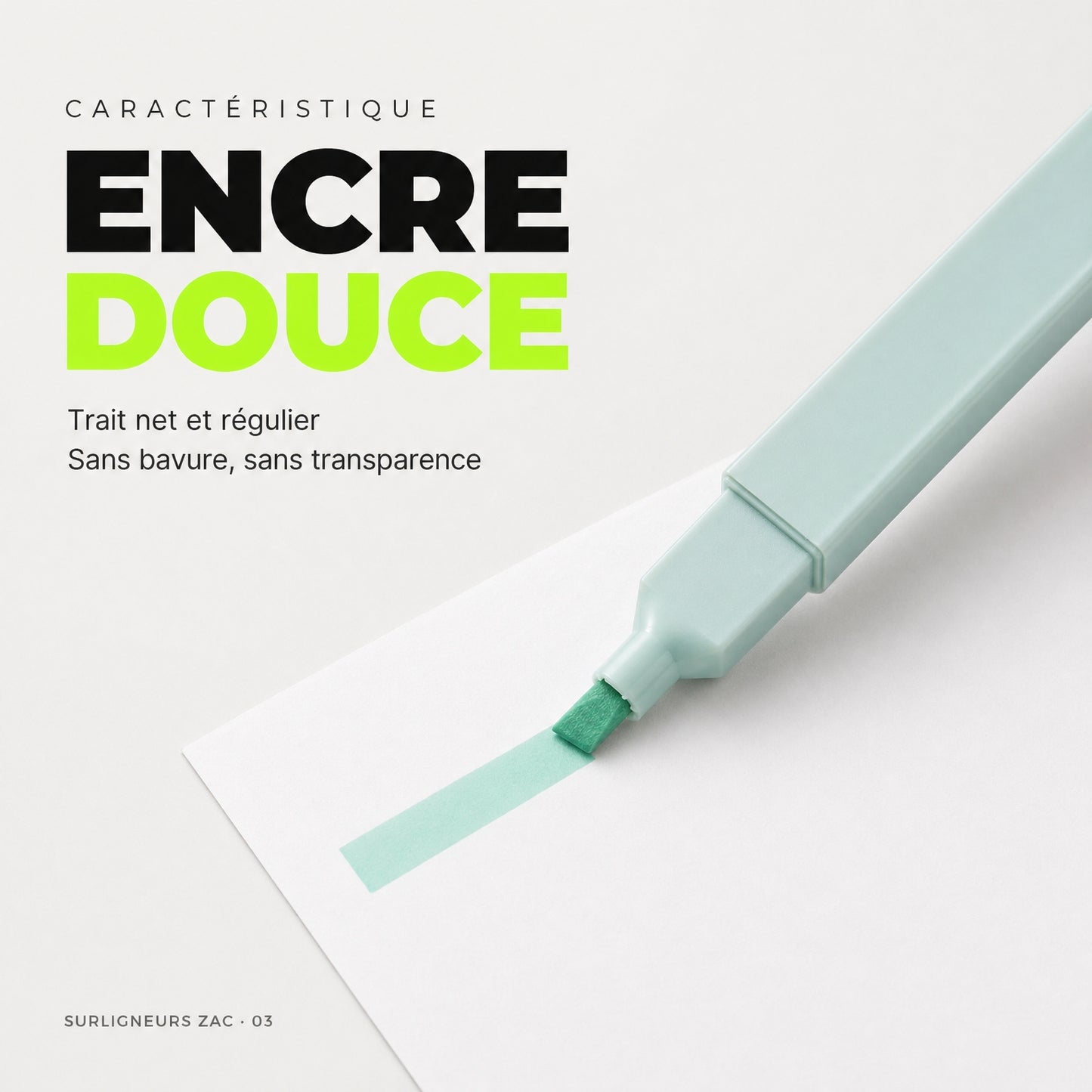 Lot de 12 surligneurs pastel double pointe ZAC