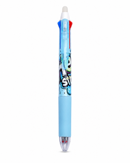 Stylo gel effaçable 3 couleurs ZAC – Street Art – Bleu, noir et rouge