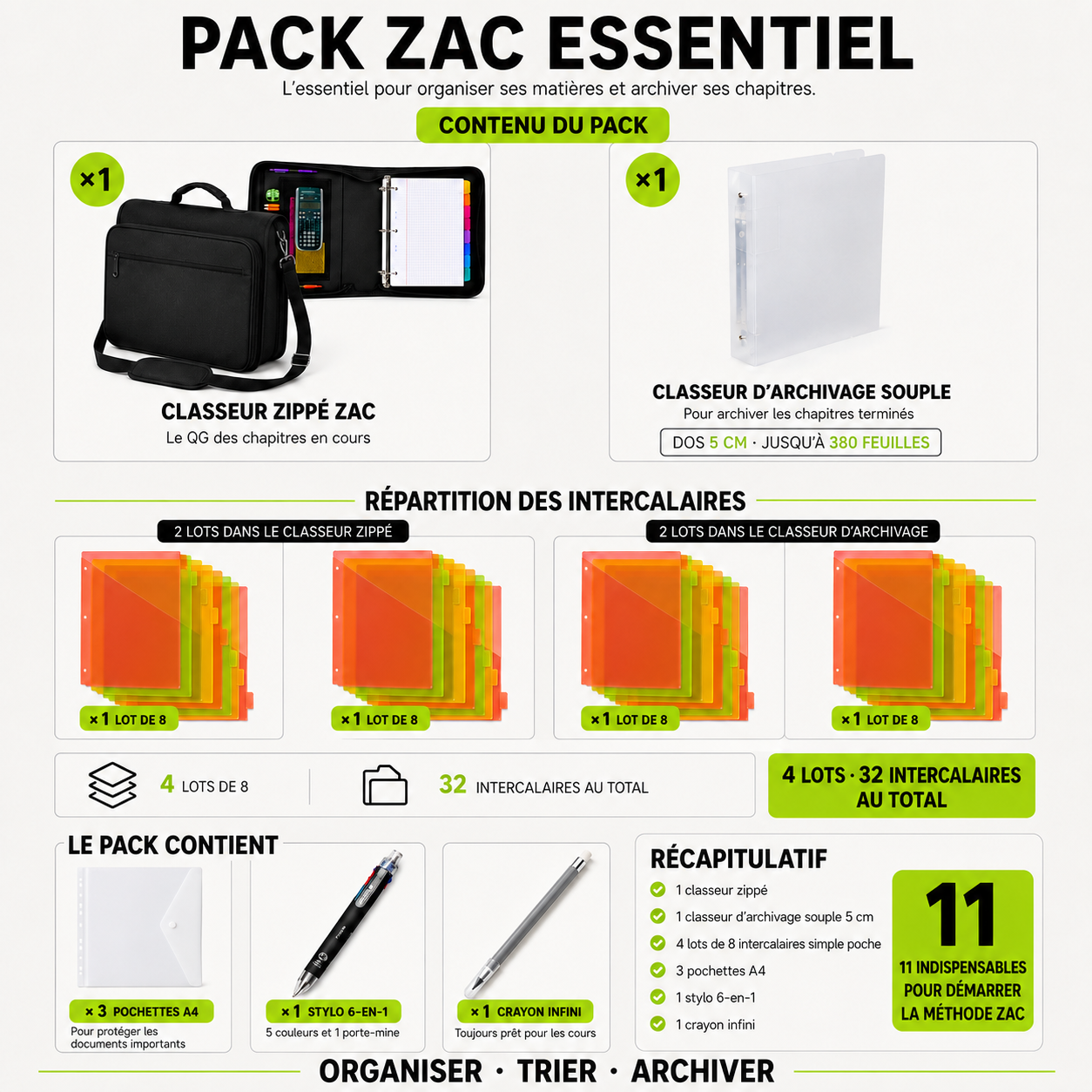 PACK ZAC ESSENTIEL