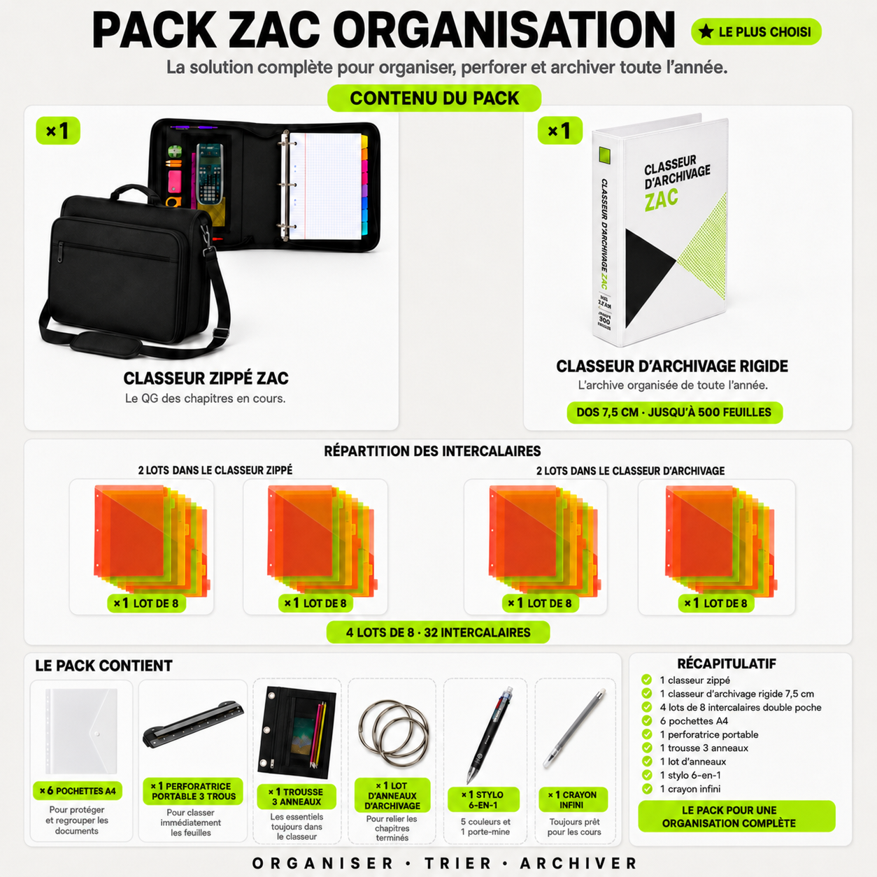 PACK ORGANISATION