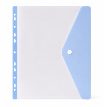 Pochette de classement A4 ZAC – Fermeture pression ou velcro