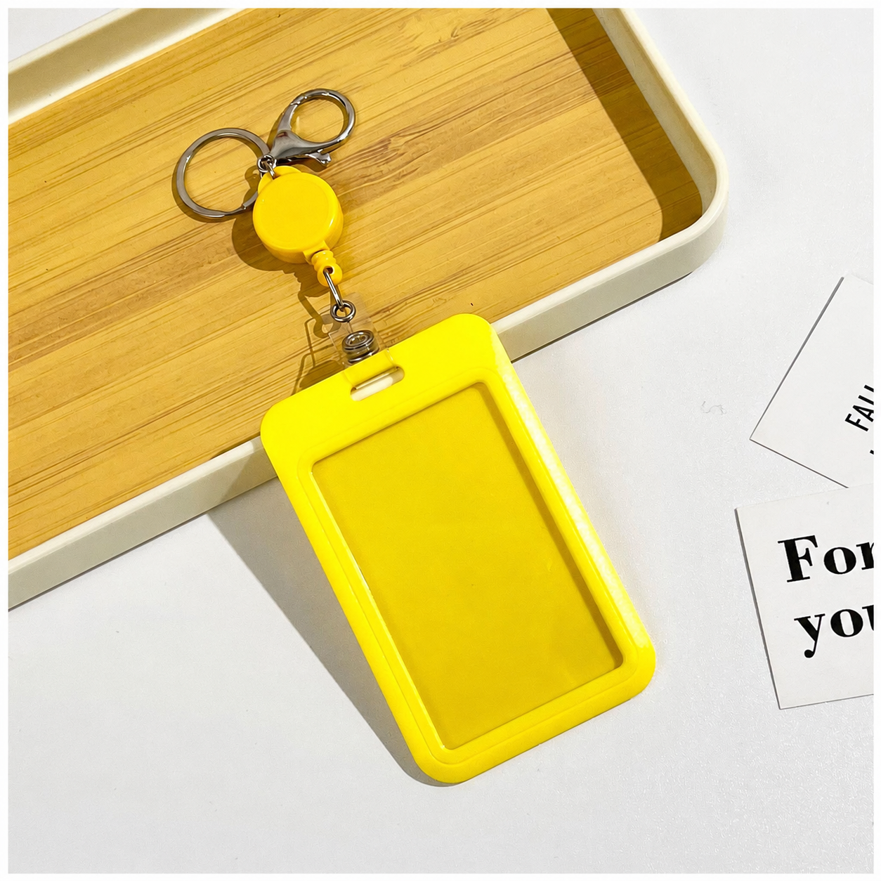 Porte-carte étudiant ZAC avec enrouleur rétractable et mousqueton