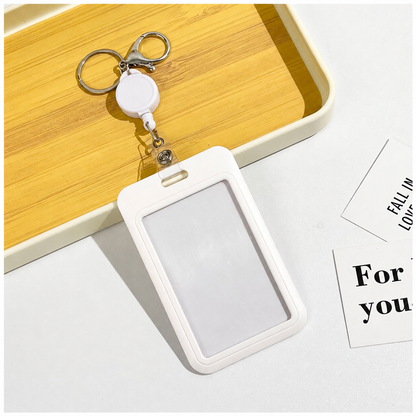 Porte-carte étudiant ZAC avec enrouleur rétractable et mousqueton