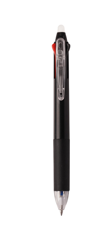 Stylo gel effaçable 3 couleurs ZAC – Bleu, noir et rouge